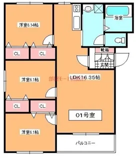 グランメールIV【1階】の間取り