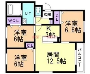 フィフティワンVol.VI【401号室】の間取り