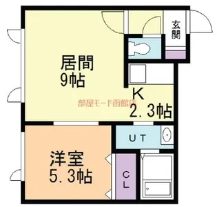 レジデンスH&H【102号室】の間取り