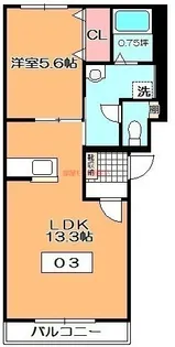 リ アクシアーノ【2階】の間取り