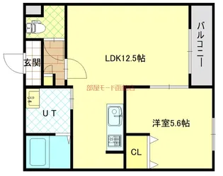 グルーヴコート桔梗【4階】の間取り
