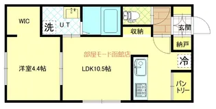 norfino couleur【1−A号室】の間取り