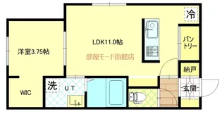 norfino couleur【1−B号室】の間取り