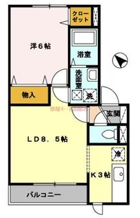 メゾン・ド・リヴィエールB【1階】の間取り