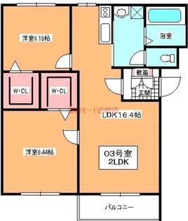 グランメールIV【403号室】の間取り
