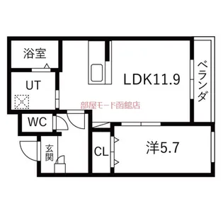 インフィニティ松陰町【204号室】の間取り