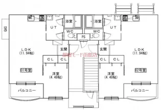 ブルーベル神山【3階】の間取り