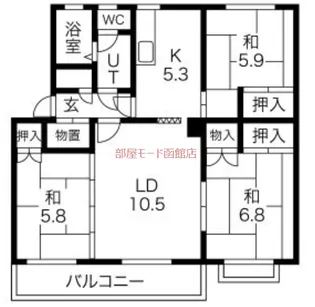 コーポワカサ【2階】の間取り