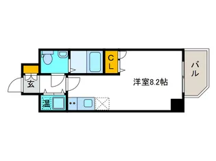ベルエ難波西【4階】の間取り