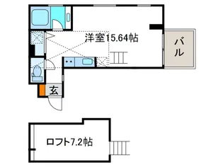 是空NAMBA NISHI【3階】の間取り