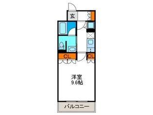 リーガル弁天町Ⅱ【11階】の間取り