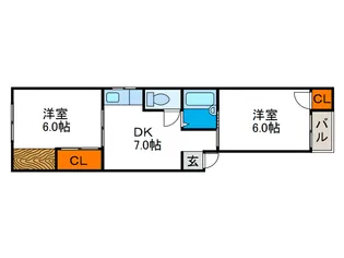 中川マンション【3階】の間取り