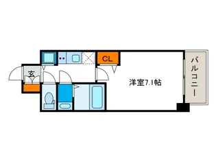 ファステート大阪ドームシティ【8階】の間取り