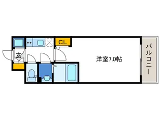 エスリード難波ザ・メゾン【3階】の間取り