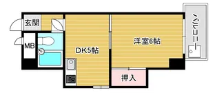 グリーンパークハイツ【5階】の間取り