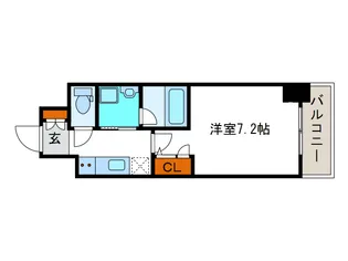 スプランディッド大阪WEST【6階】の間取り
