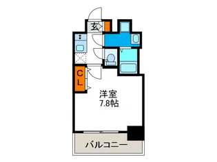 セオリー大阪ベイシティ【2階】の間取り