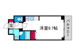 KDXレジデンス難波南【8階】の間取り