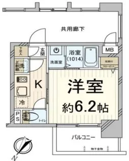 エスリード南堀江グランツ【2階】の間取り