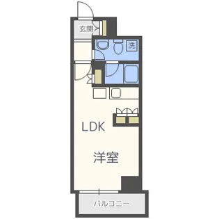 南堀江アパートメントシエロ【5階】の間取り
