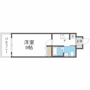 リアライズ住之江公園【4階】の間取り