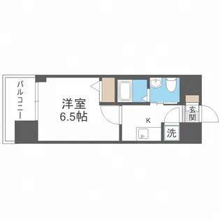 エスリード難波レジデンス【6階】の間取り