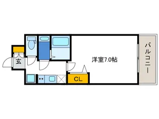 レオンコンフォート大阪ドームシティ【8階】の間取り