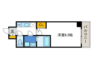 S-RESIDENCE南堀江【13階】の間取り
