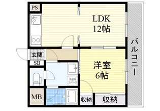 大正メゾン【5階】の間取り