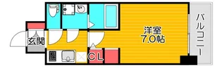 S-RESIDENCEドーム前千代崎【2階】の間取り