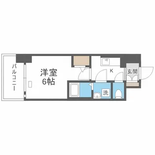 エスリード難波ザ・アーク【11階】の間取り