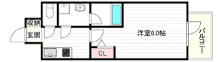 リヴェント難波ウエスト【7階】の間取り