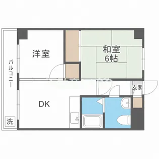 港スカイハイツ【2階】の間取り