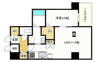 LA MAISON VERTE 【7階】の間取り