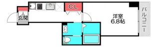 CQレジデンス大阪WEST【4階】の間取り