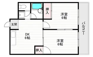 青風ハイツ【3階】の間取り