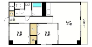 パークアベニュー【3階】の間取り