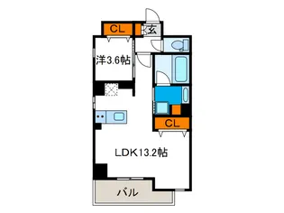 レクシア九条DUO【7階】の間取り
