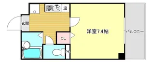 ジャストジャパンウエスト【2階】の間取り