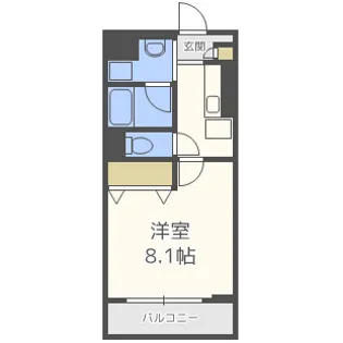 ビヤンポート【5階】の間取り