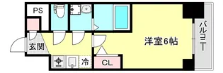 エスリード大阪リエート【2階】の間取り