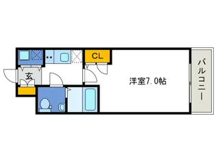 ベルエ難波西【9階】の間取り