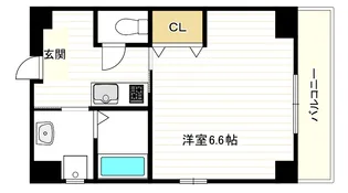 ヴィラナリー西九条Ⅱ【5階】の間取り