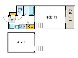 エステムコート難波WEST-SIDE大阪ドーム前【3階】の間取り