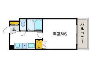 パークハイツ大正橋【5階】の間取り