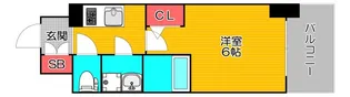 エスリード弁天町桜通レジデンス【7階】の間取り