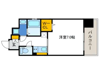 レオンヴァリエ大阪ベイシティⅡ【2階】の間取り