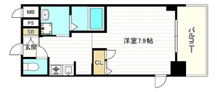 エイペックスみなとセントラルアベニュー【9階】の間取り