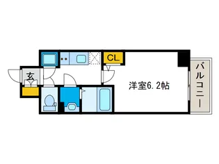 エスリード南堀江グランツ【8階】の間取り
