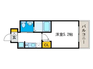 エスリード南堀江リバーサイド【6階】の間取り